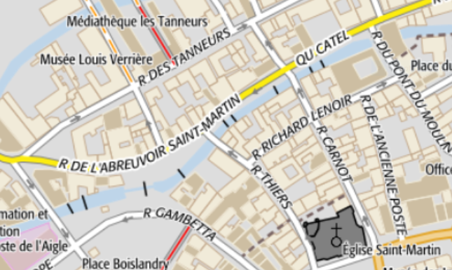 plan rue de l'abreuvoir Saint-Martin